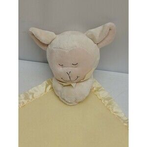 Kids II Pink Bunny Thank Heaven For Little Angels YellowSecurity Blanket Lovey